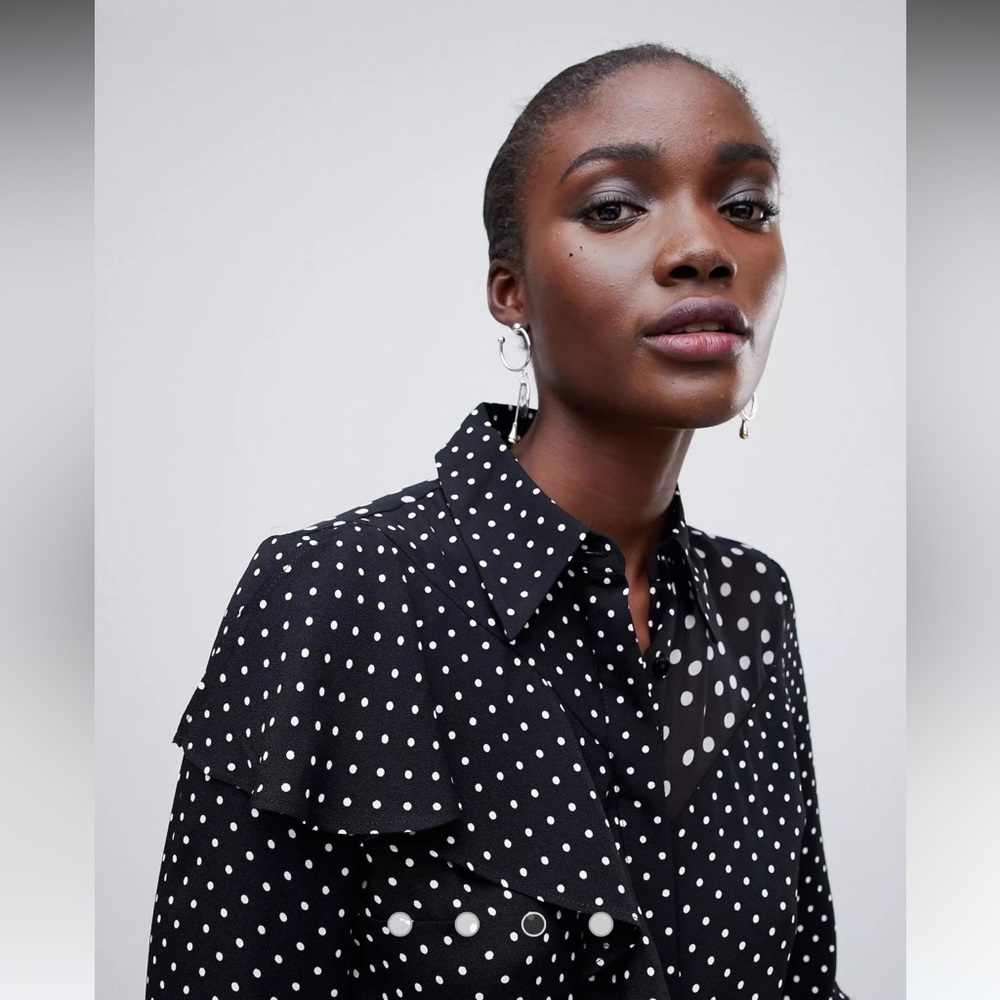 Finery London Polka dot shirt in XS
